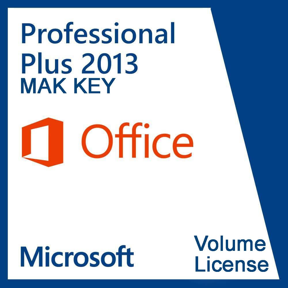 Office Professional Plus 2013 4000 Users Activations Mak License Key