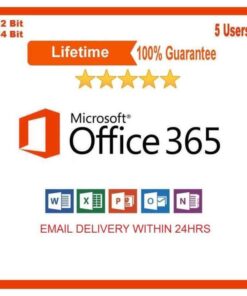 Microsoft Office 365 Pro Plus Account 5 PC Lifetime
