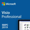 Visio Professional 2019 License Product Key 500 Users